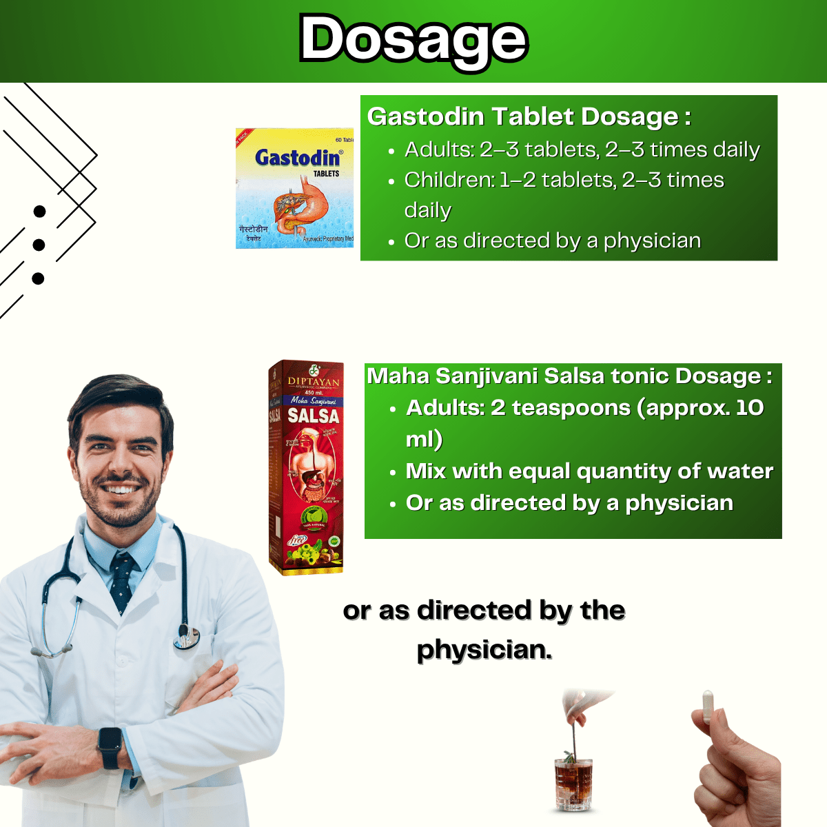 Ayurvedic Gastodin Tablets and Maha Sanjivani Salsa Tonic & Laxo Plus Powder Combo | 60Tabs + 450ml + 100gm | Combo Pack - HEALTH AIM PHARMACY