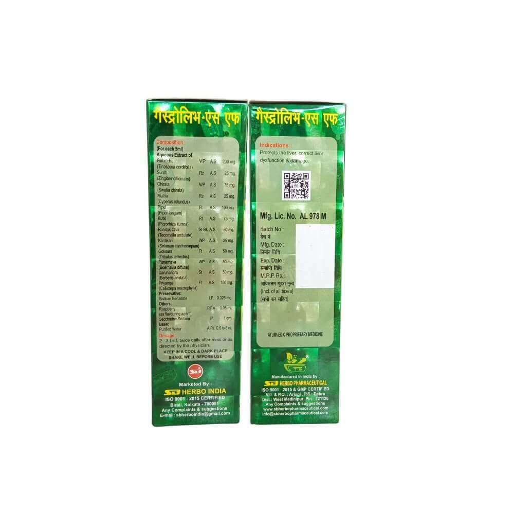 Ayurvedic Gastroliv - SF Tonic & Relieves Sonstipation (Pack of 2) - HEALTH AIM PHARMACY