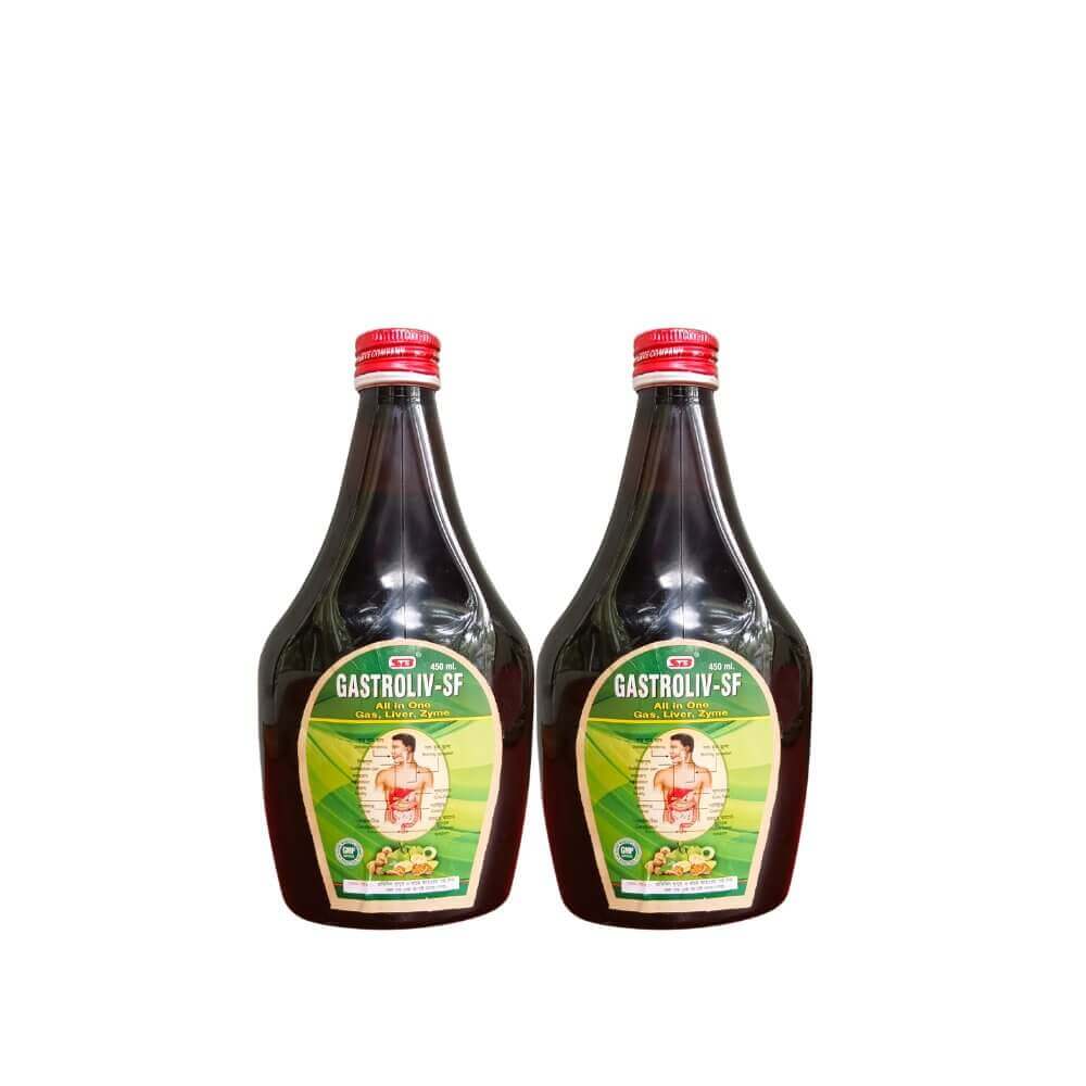 Ayurvedic Gastroliv - SF Tonic & Relieves Sonstipation (Pack of 2) - HEALTH AIM PHARMACY