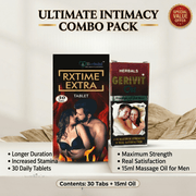 Ayurvedic Gerivit Oil Pack of 3 & Rxtime Extra Tablet Pack of 2 | Combo Pack - HEALTH AIM PHARMACY