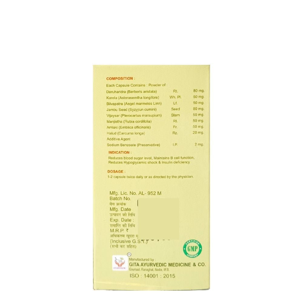 ayurvedic Glucofit 50 capsule(pack of 3) - HEALTH AIM PHARMACY