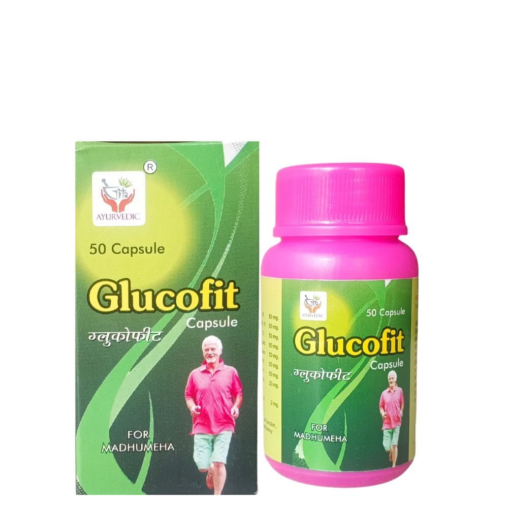 ayurvedic Glucofit 50 capsule(pack of 3) - HEALTH AIM PHARMACY