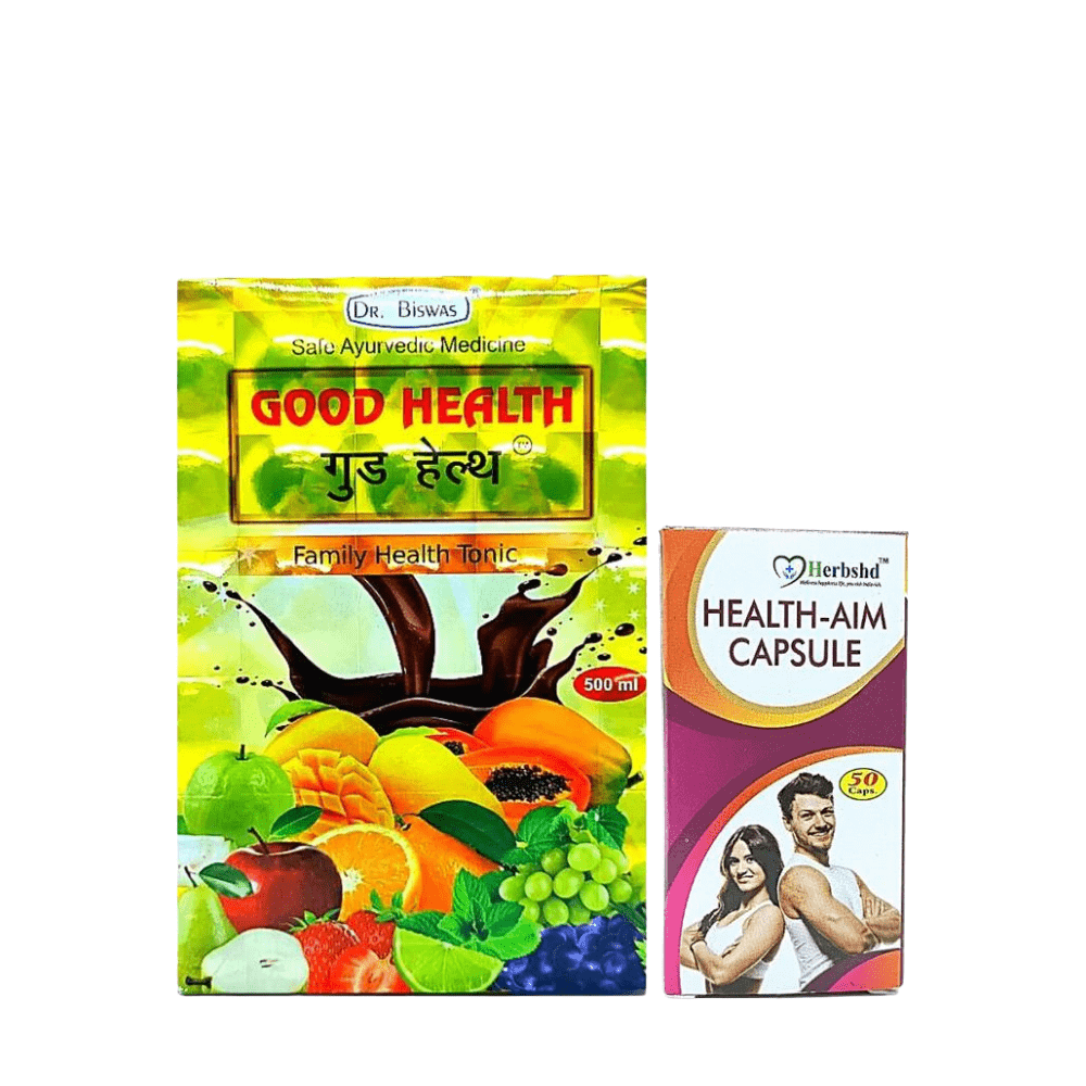 Ayurvedic Good Health Tonic &amp; Health Aim Capsule Combo pack For energy - HEALTH AIM PHARMACY