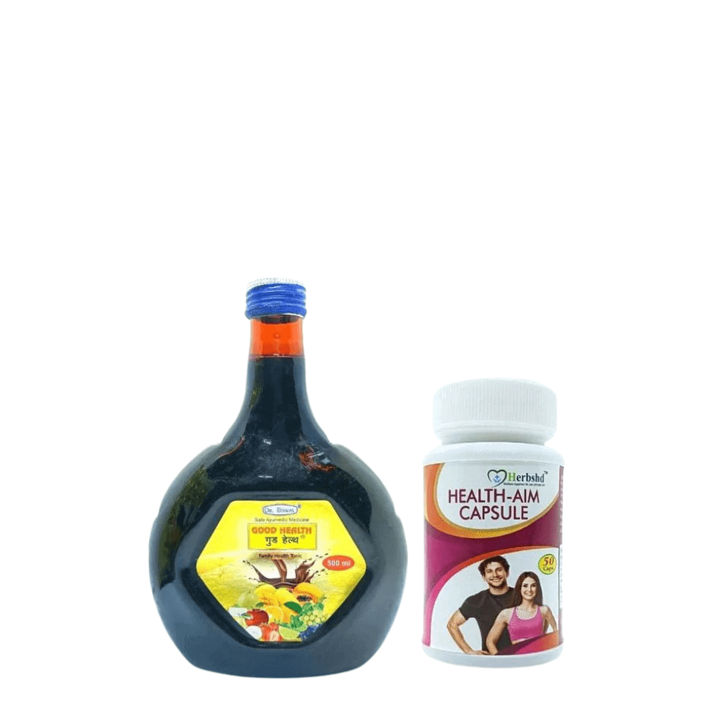 Ayurvedic Good Health Tonic &amp; Health Aim Capsule Combo pack For energy - HEALTH AIM PHARMACY