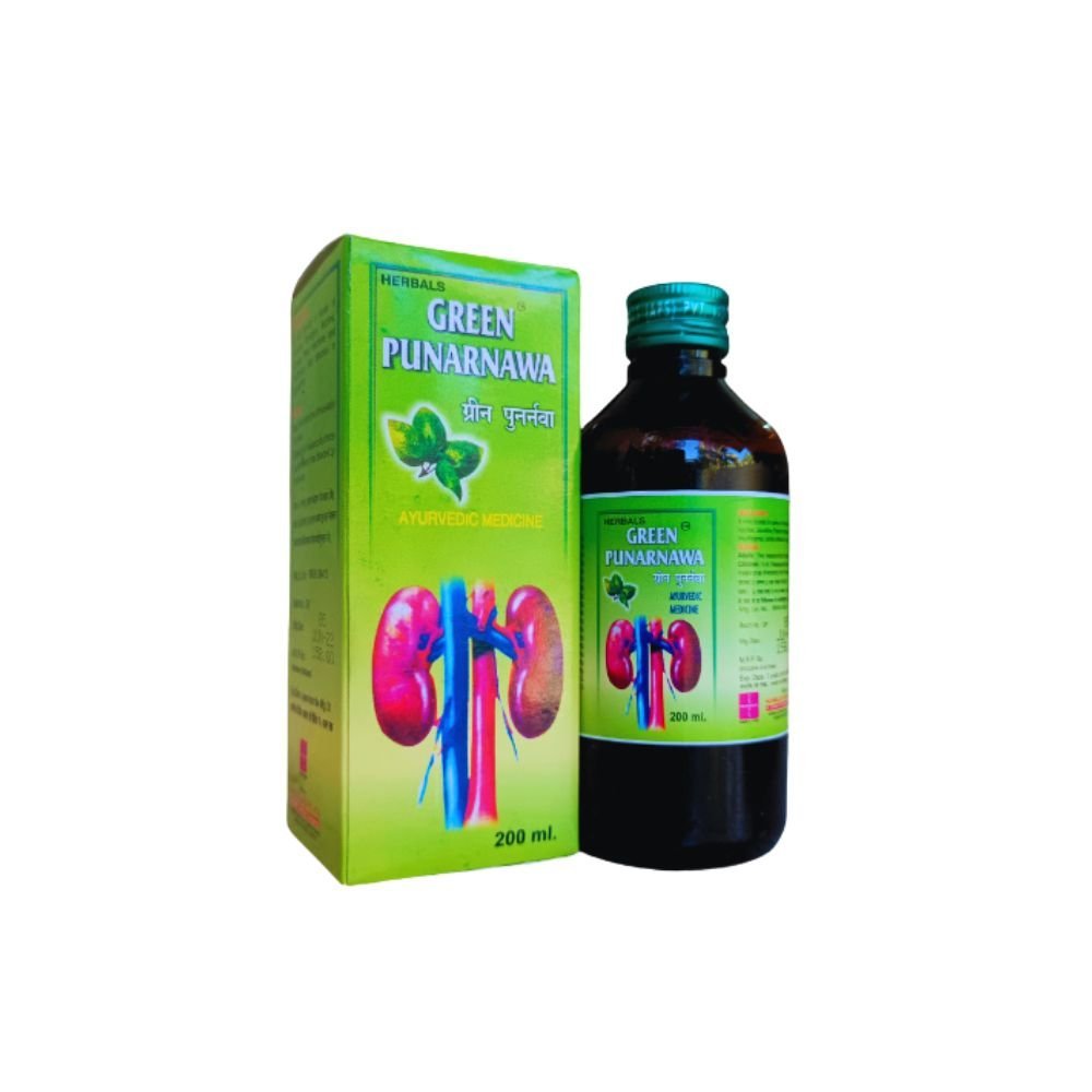 Ayurvedic Green Punarnawa Syrup 200ml (pack of 4) - HEALTH AIM PHARMACY