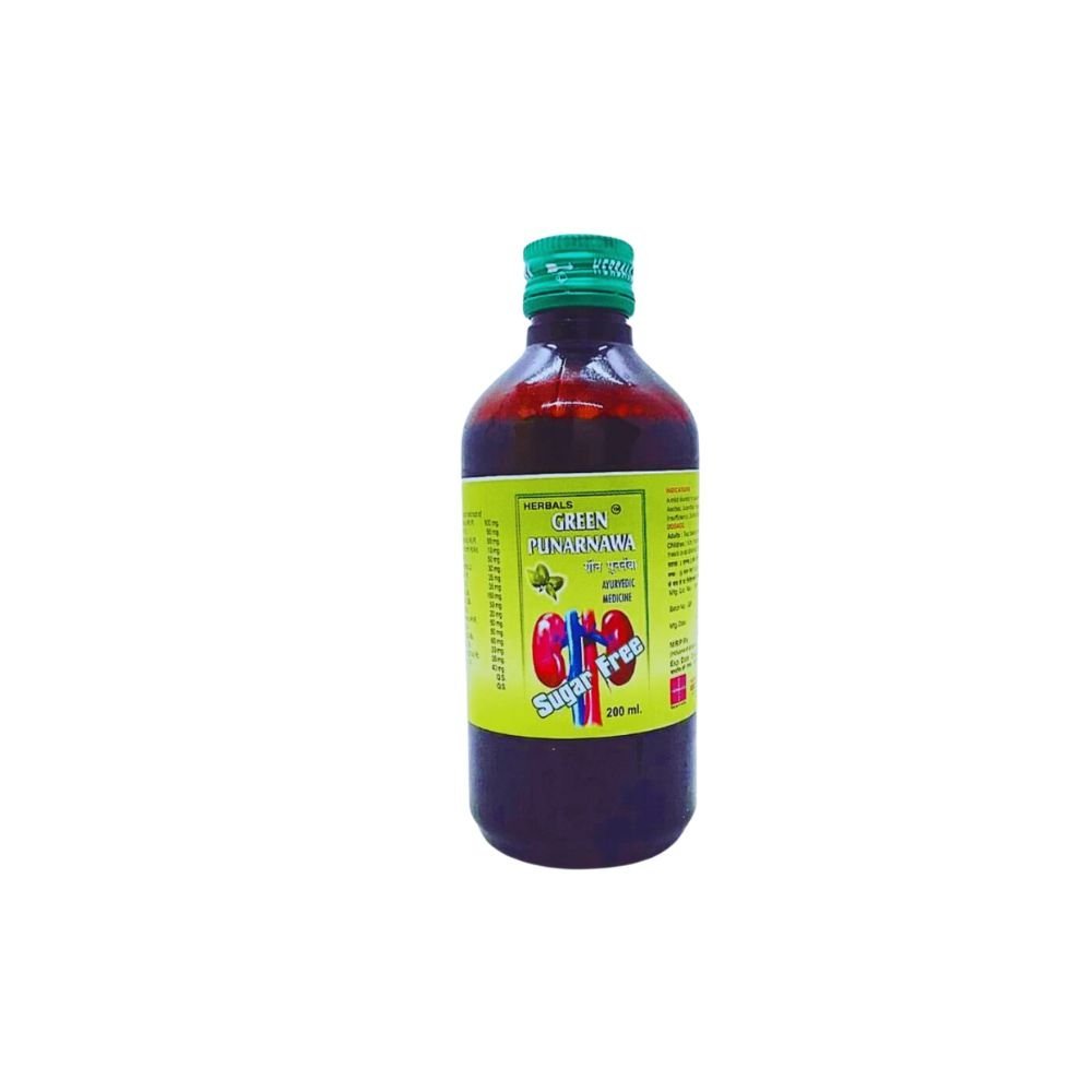 Ayurvedic Green Punarnawa Syrup 200ml (pack of 4) - HEALTH AIM PHARMACY