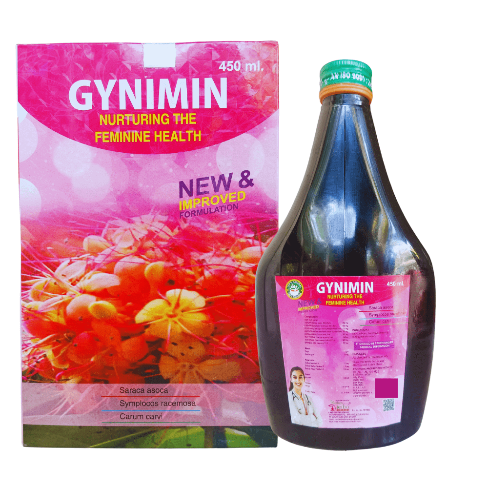 Ayurvedic Gynimin Tonic (450ml.) pack of 2 - HEALTH AIM PHARMACY
