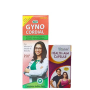 AYURVEDIC GYNO CORDIAL SYRUP & HEALTH - AIM CAPSULE (COMBO PACK) - HEALTH AIM PHARMACY