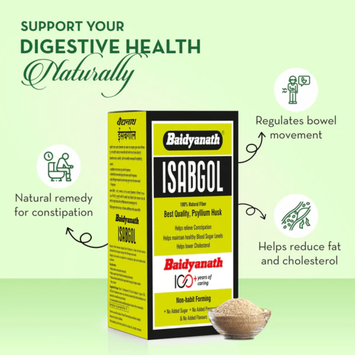 Ayurvedic Health Aim Capsule & Isabgol Powder Combo | 50Caps + 100g | Combo Pack - HEALTH AIM PHARMACY