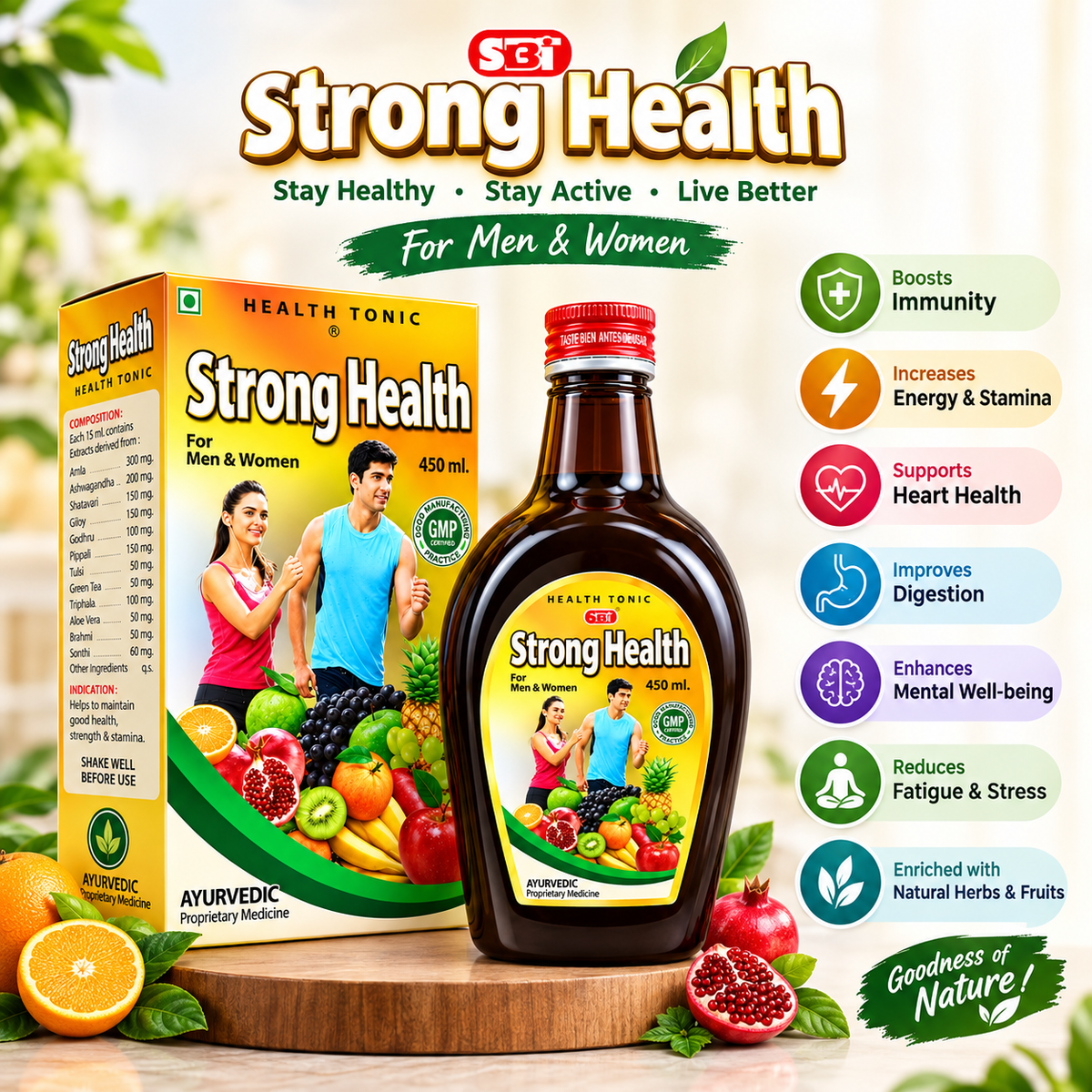 Ayurvedic Health Aim Capsule Pack of 2 + Get Strong Health Tonic FREE - HEALTH AIM PHARMACY