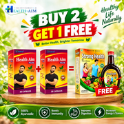 Ayurvedic Health Aim Plus Capsule Pack of 2 + Get Strong Health Tonic FREE - HEALTH AIM PHARMACY