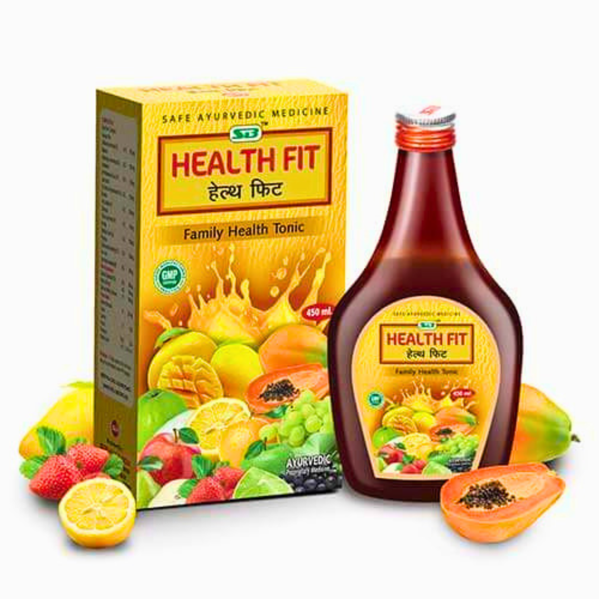 Ayurvedic Health Fit Family Tonic 450ml | Herbal Multivitamin Syrup for Energy, Immunity & Daily Wellness - HEALTH AIM PHARMACY