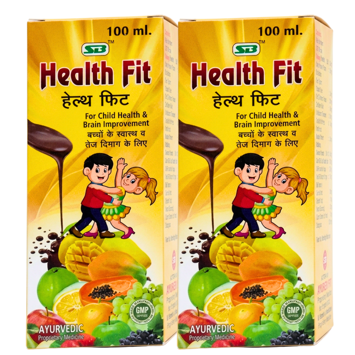 Ayurvedic Health Fit syrup pack of 2 & Protivita Protin Powder Combo | 100ml + 200gm | Combo Pack - HEALTH AIM PHARMACY