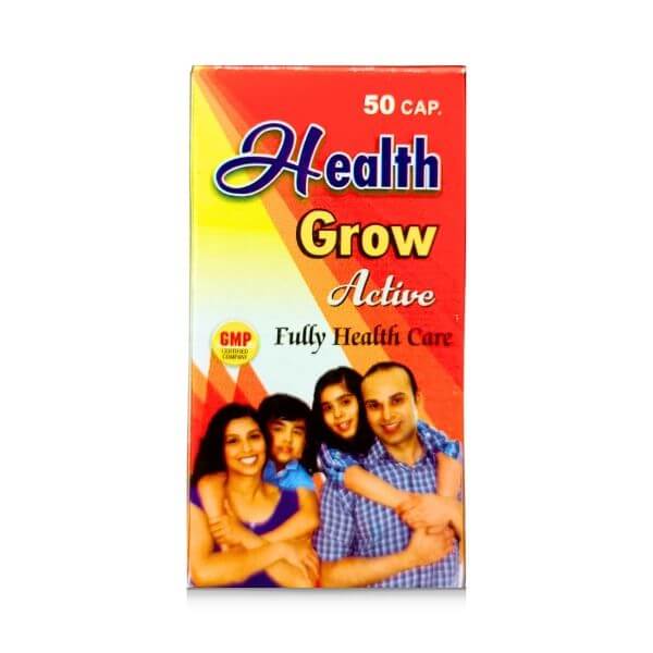Ayurvedic Health Grow Active Capsule For Healthy Family 50's(pack of 2) - HEALTH AIM PHARMACY