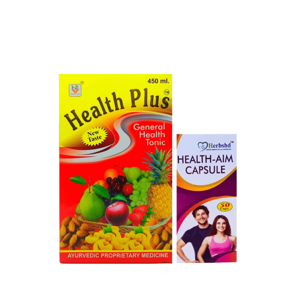 Ayurvedic Health Plus Tonic &amp; Health - Aim Capsule (Combo Pack) - HEALTH AIM PHARMACY