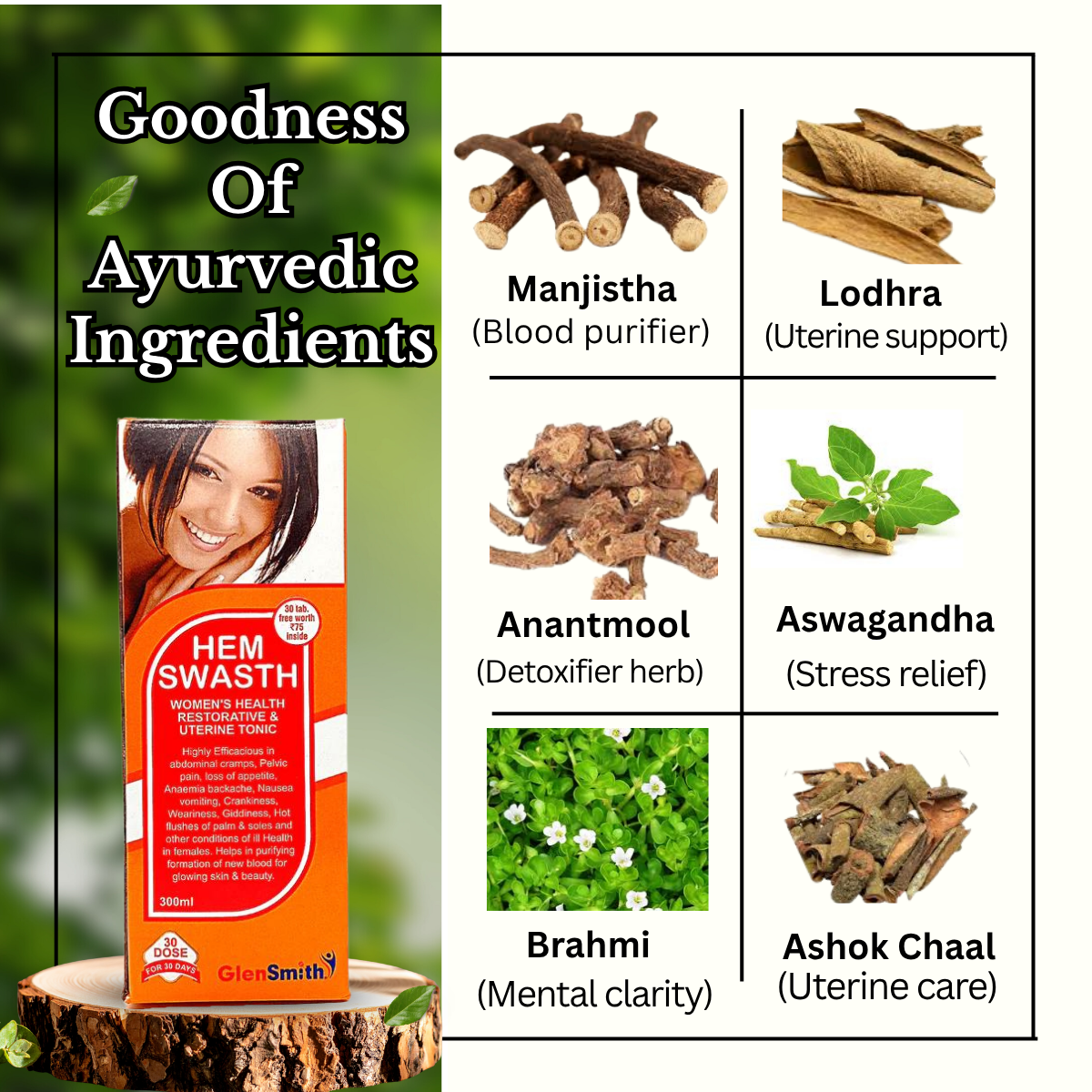 Ayurvedic Hem Swasth Tonic & Lecorin Tablet Women's Combo | 300ml + 60Tabs | Combo Pack - HEALTH AIM PHARMACY