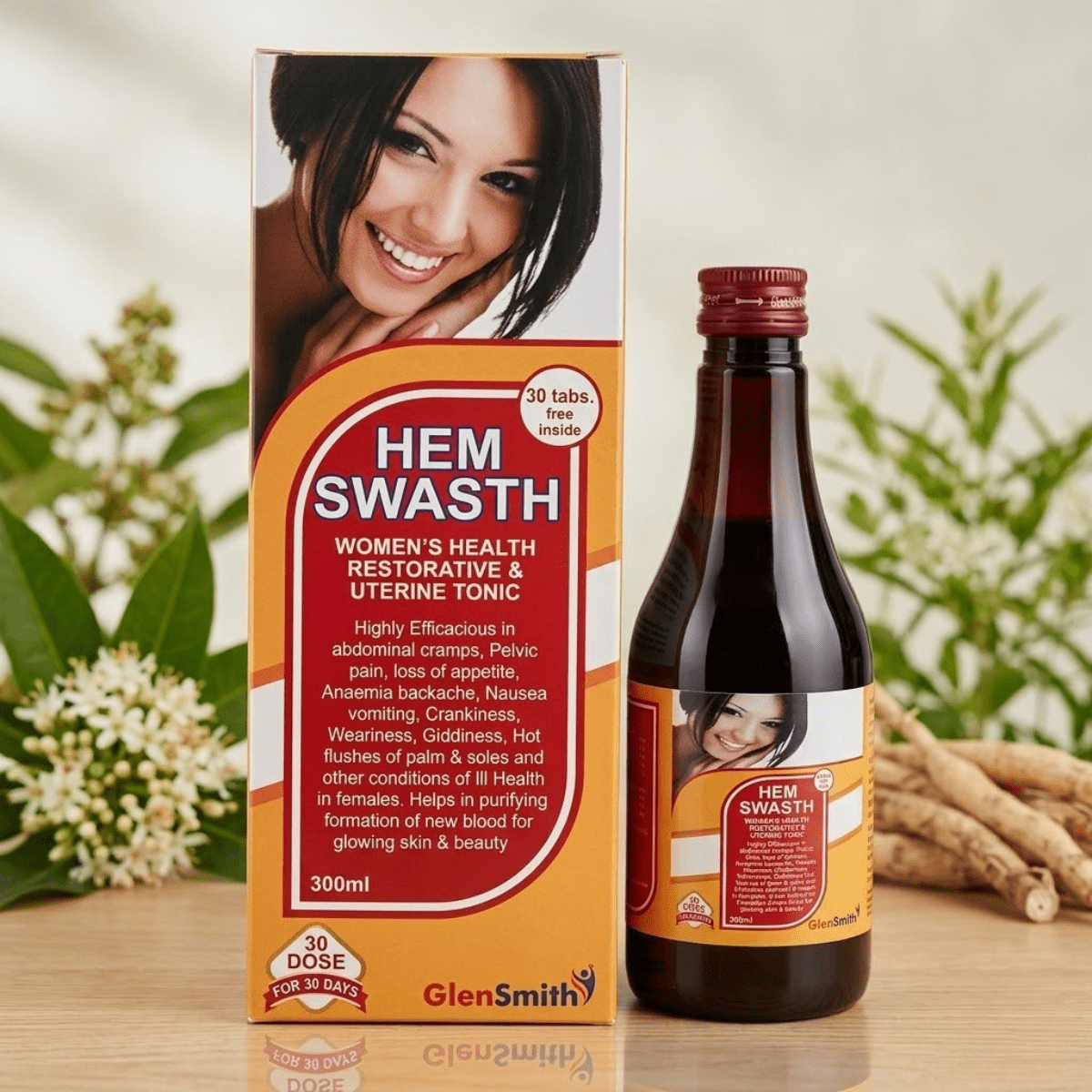 Ayurvedic Hem Swasth Tonic & Lecorin Tablet Women's Combo | 300ml + 60Tabs | Combo Pack - HEALTH AIM PHARMACY
