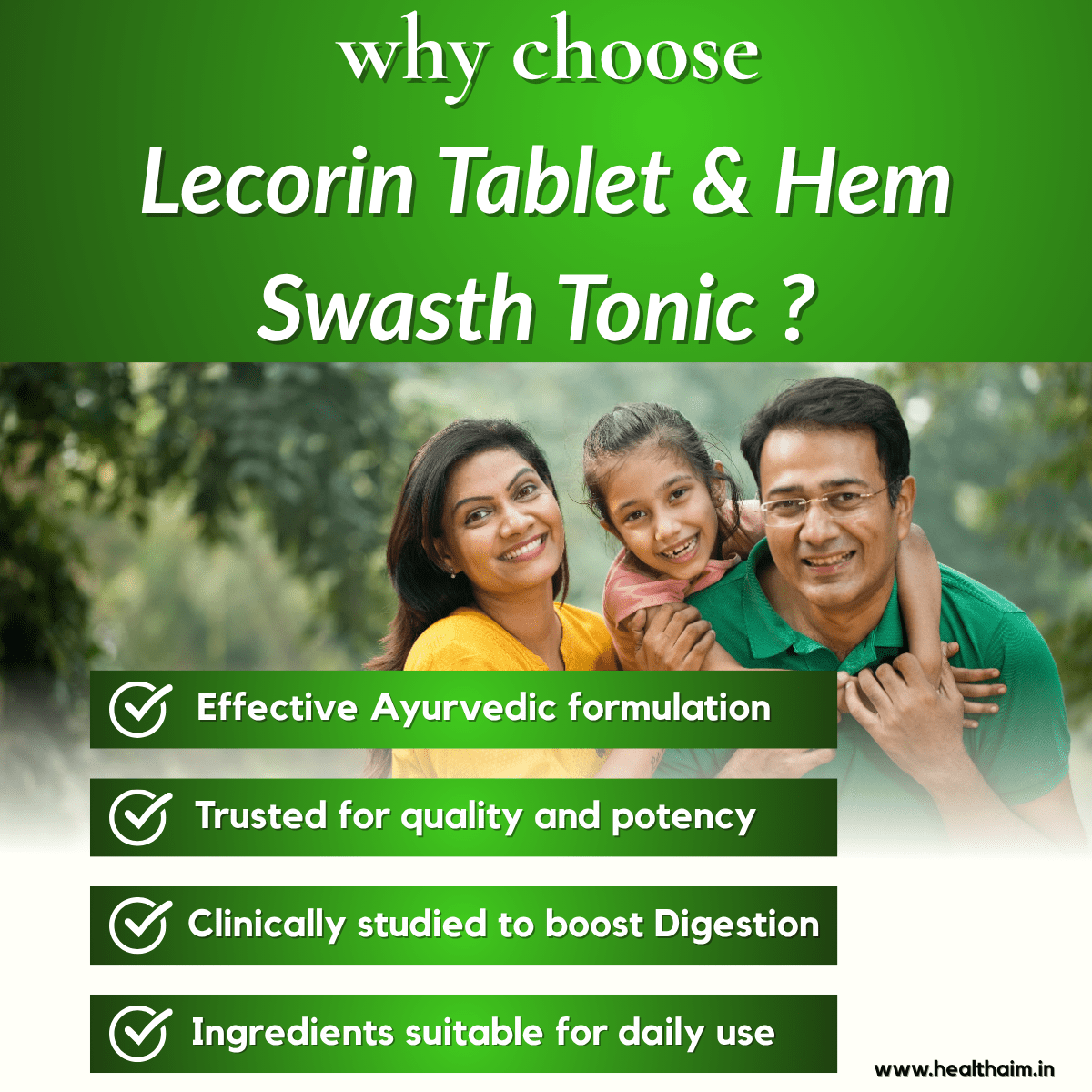 Ayurvedic Hem Swasth Tonic & Lecorin Tablet Women's Combo | 300ml + 60Tabs | Combo Pack - HEALTH AIM PHARMACY