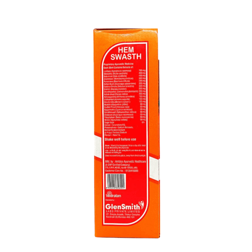 Ayurvedic Hem Swasth Tonic Pack Of 2 - HEALTH AIM PHARMACY
