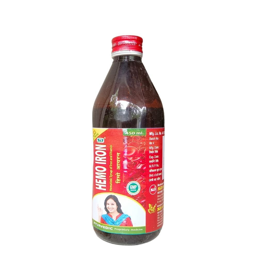 AYURVEDIC HEMO IRON TONIC 450ML. (PACK OF 2) - HEALTH AIM PHARMACY