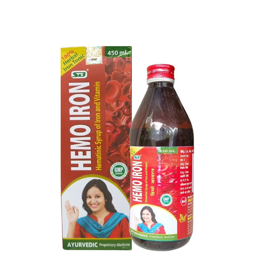 AYURVEDIC HEMO IRON TONIC 450ML. (PACK OF 2) - HEALTH AIM PHARMACY