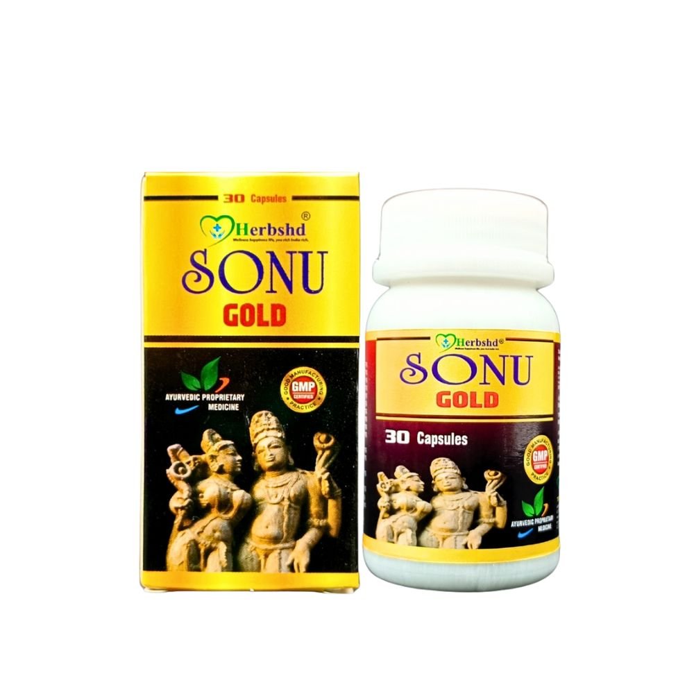 Ayurvedic Herbo Gold Powder & Sonu Gold Capsule (Combo Pack) - HEALTH AIM PHARMACY