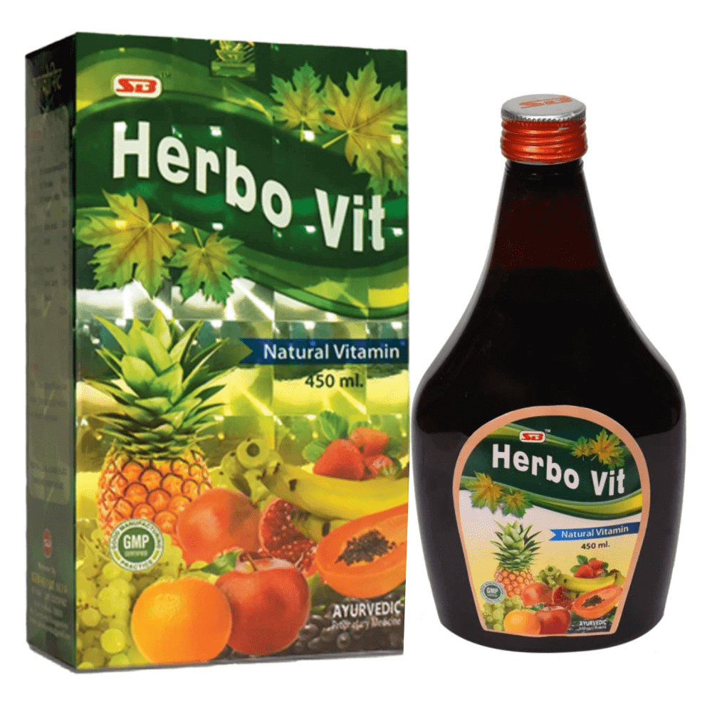Ayurvedic HERBO VIT MULTIVITAMIN SYRUP (Pack Of 2) - HEALTH AIM PHARMACY