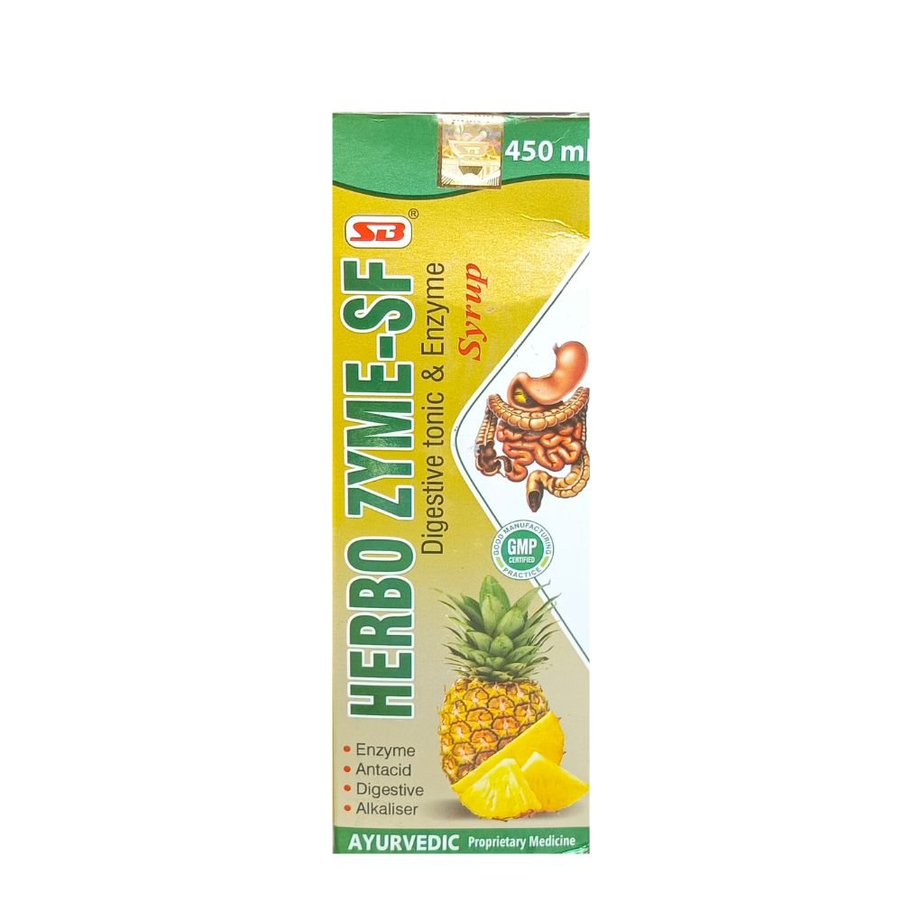 Ayurvedic HERBO ZYME - SF SYRUP(PACK OF 2) - HEALTH AIM PHARMACY