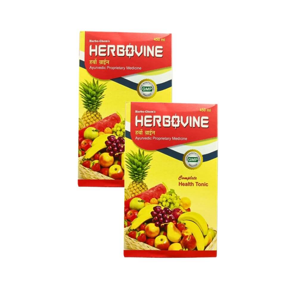 Ayurvedic Herbovine Health Tonic 450ml (Pack of 2) - HEALTH AIM PHARMACY