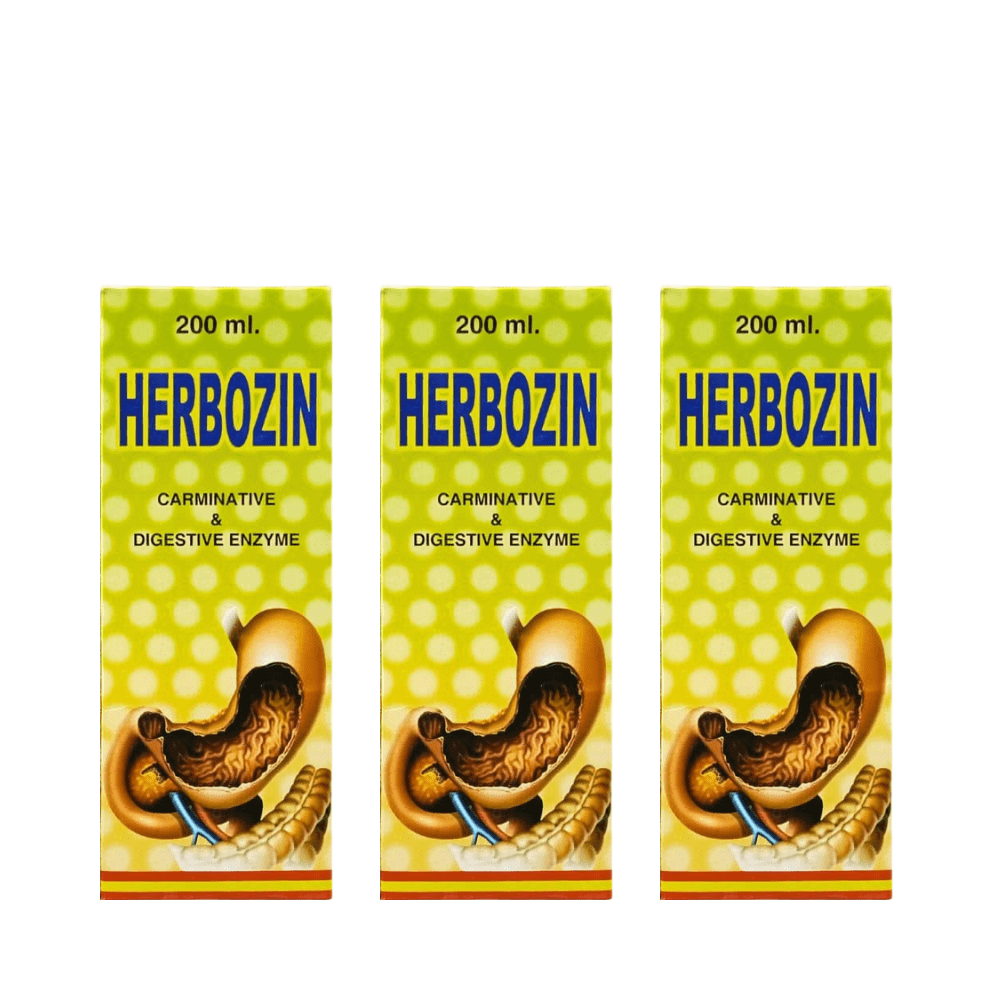 Ayurvedic Herbozin Syrup 200ml. ( pack of 3 ) - HEALTH AIM PHARMACY