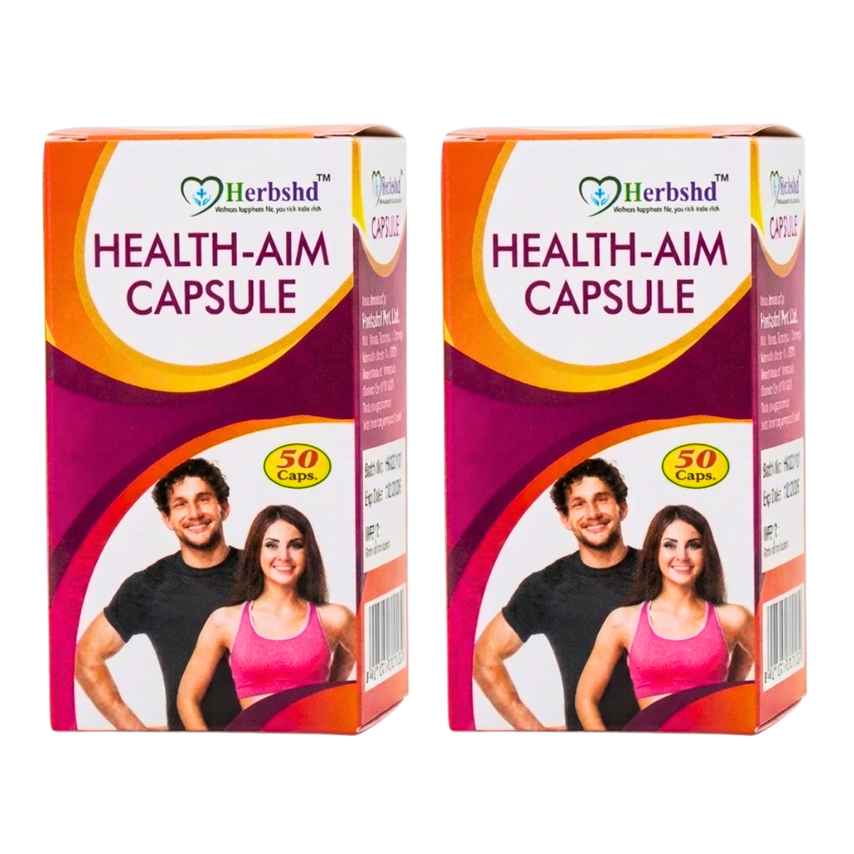 Ayurvedic Herbshd Health Aim Capsule | 50Capules | Pack of 2 - HEALTH AIM PHARMACY