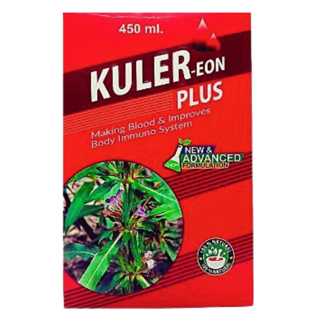 Ayurvedic Immunity Booster Kuler - eon plus Syrup For Anemia 450 ml. ( pack of 2 ) - HEALTH AIM PHARMACY