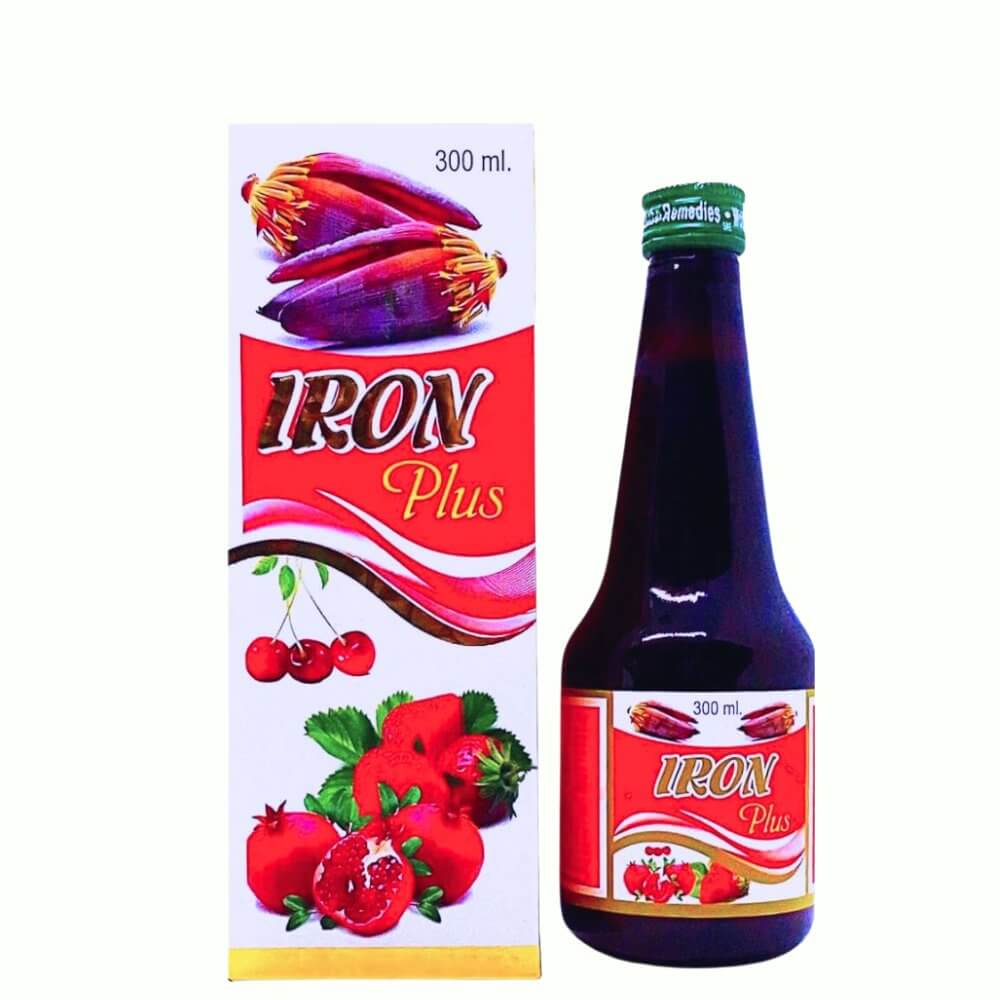 Ayurvedic Iron Plus syrup 300 ml( Pack of 3) - HEALTH AIM PHARMACY