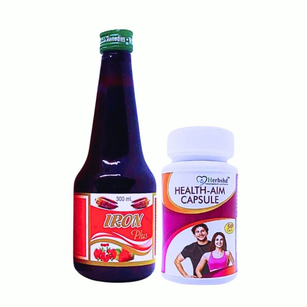 Ayurvedic Iron Plus Tonic and Health - Aim Capsule (Combo Pack) - HEALTH AIM PHARMACY