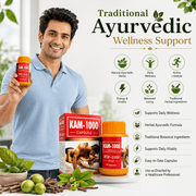 Ayurvedic KAM-1000 Capsule - Boost Energy & Vitality! | Pack of 3 - HEALTH AIM PHARMACY