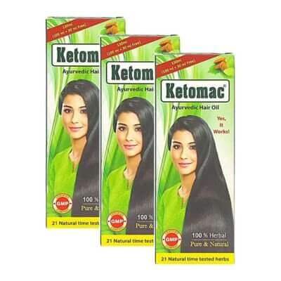 Ayurvedic Ketomac Hair Oil (Pack of 3) - HEALTH AIM PHARMACY