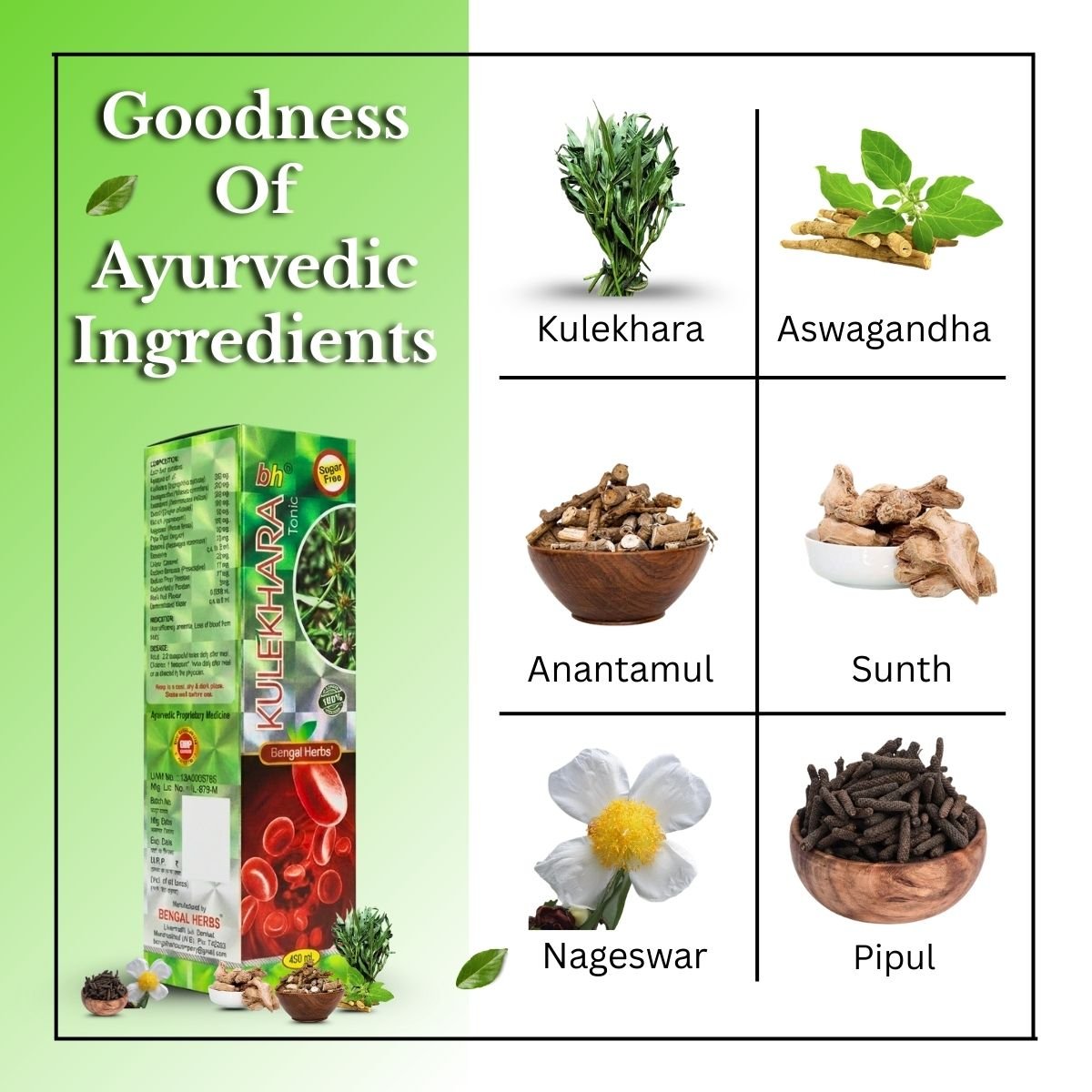 Ayurvedic Kulekhara Tonic & Health Aim Plus Capsule – Complete Blood, Heart & Strength Wellness Combo | 450ml + 30Caps - HEALTH AIM PHARMACY