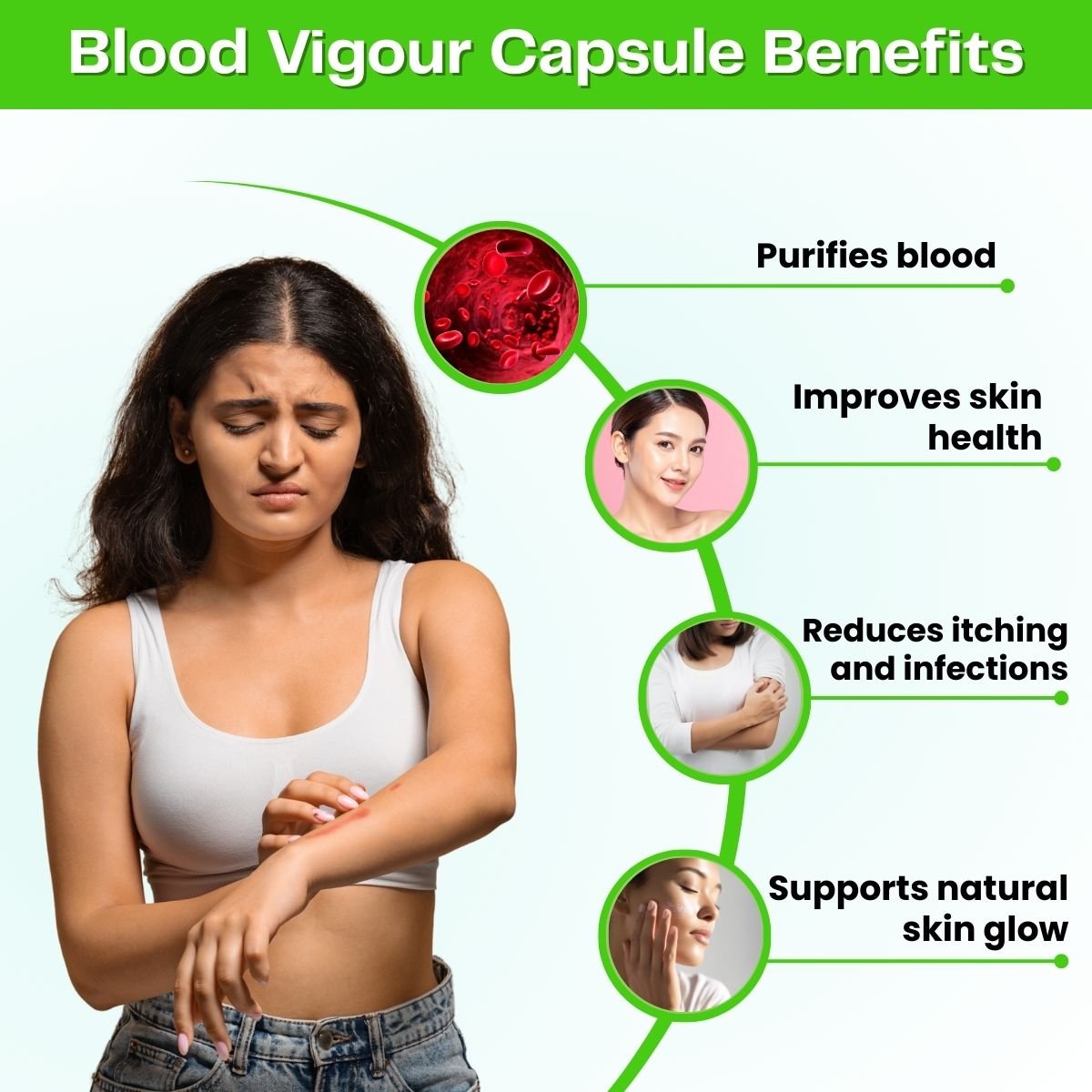 Ayurvedic Kulekhara Tonic | Herbal Blood Vigour Capsule | Ayurvedic Health aim Plus Capsule | Ayurvedic Complete Health Combo for Blood Purification, Heart Care, Weight Gain, Energy & Vitality | 450ml + 30Caps + 30Caps | Combo Pack - HEALTH AIM PHARMACY