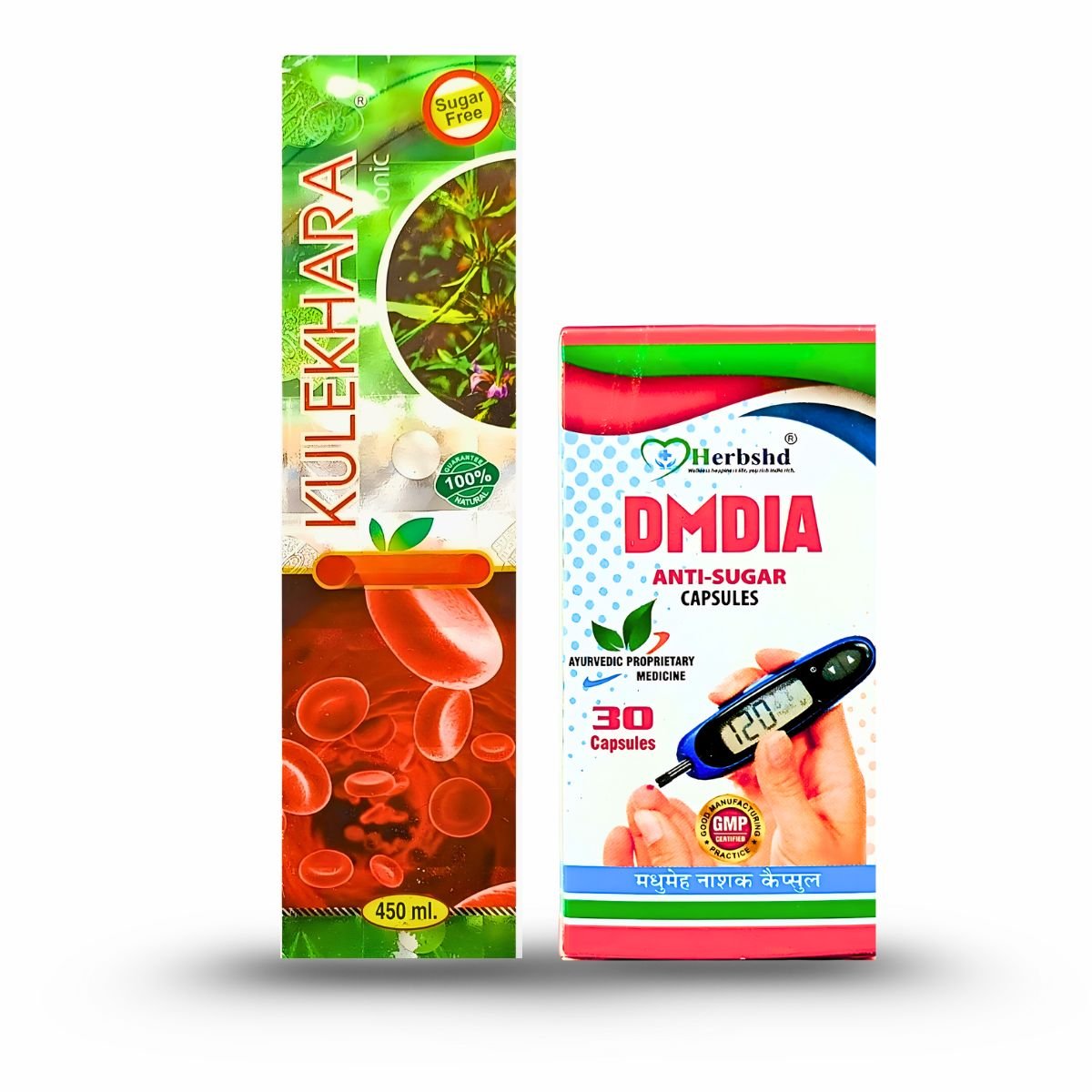Ayurvedic kulekhara Tonic & Herbshd DMDIA Capsule | 450ml + 30Cap | Combo Pack - HEALTH AIM PHARMACY