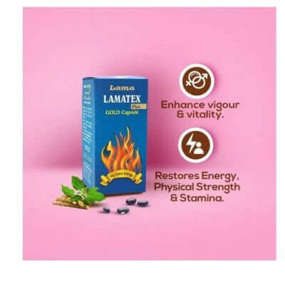 Ayurvedic Lama Lamatex Plus Gold Capsule & Health Aim Capsule (Combo) - HEALTH AIM PHARMACY