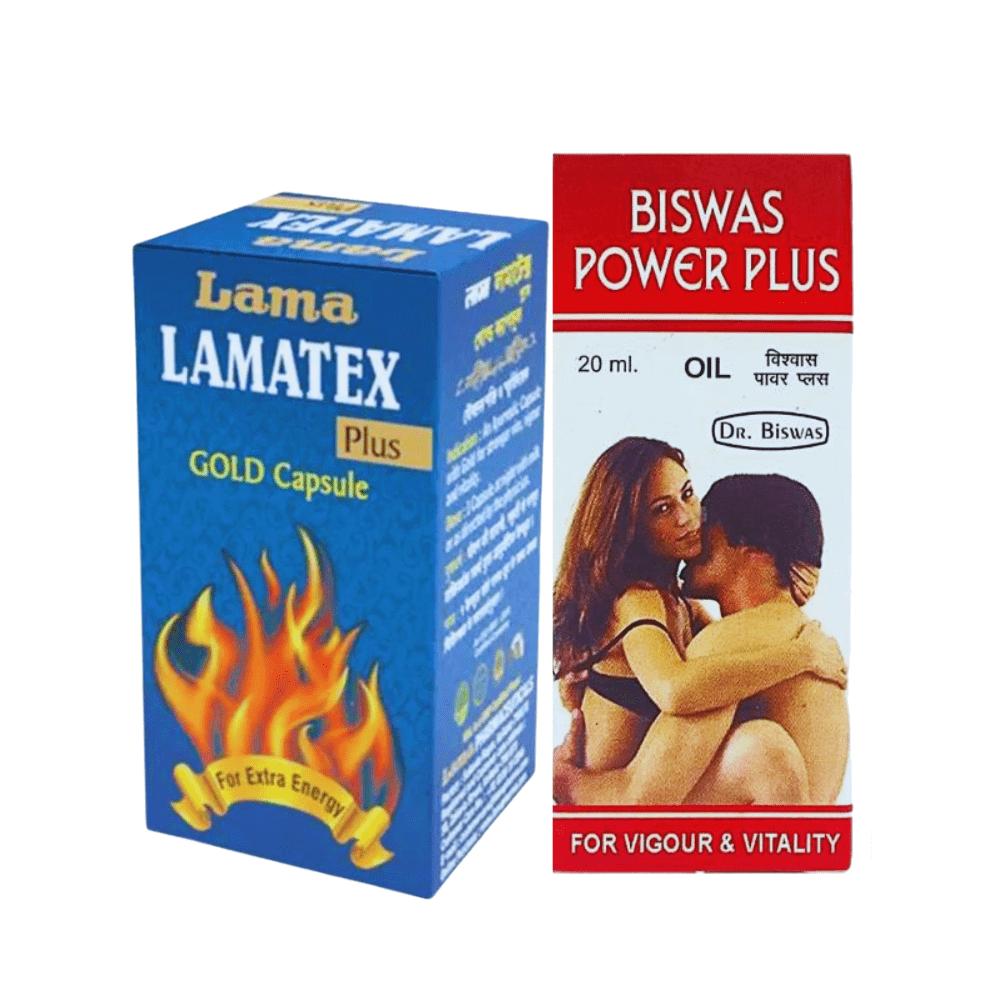 Ayurvedic Lamatex plus capsule & Power Plus Oil (Combo Pack) - HEALTH AIM PHARMACY