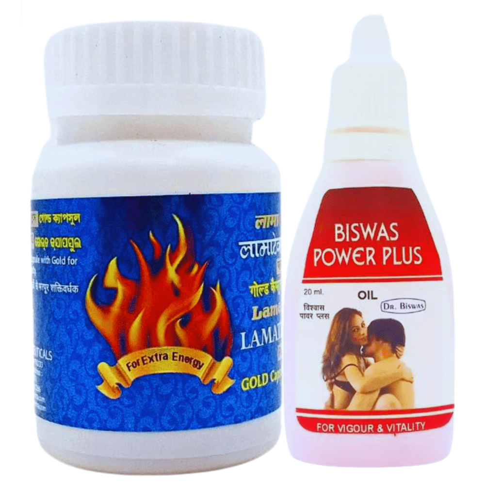 Ayurvedic Lamatex plus capsule & Power Plus Oil (Combo Pack) - HEALTH AIM PHARMACY
