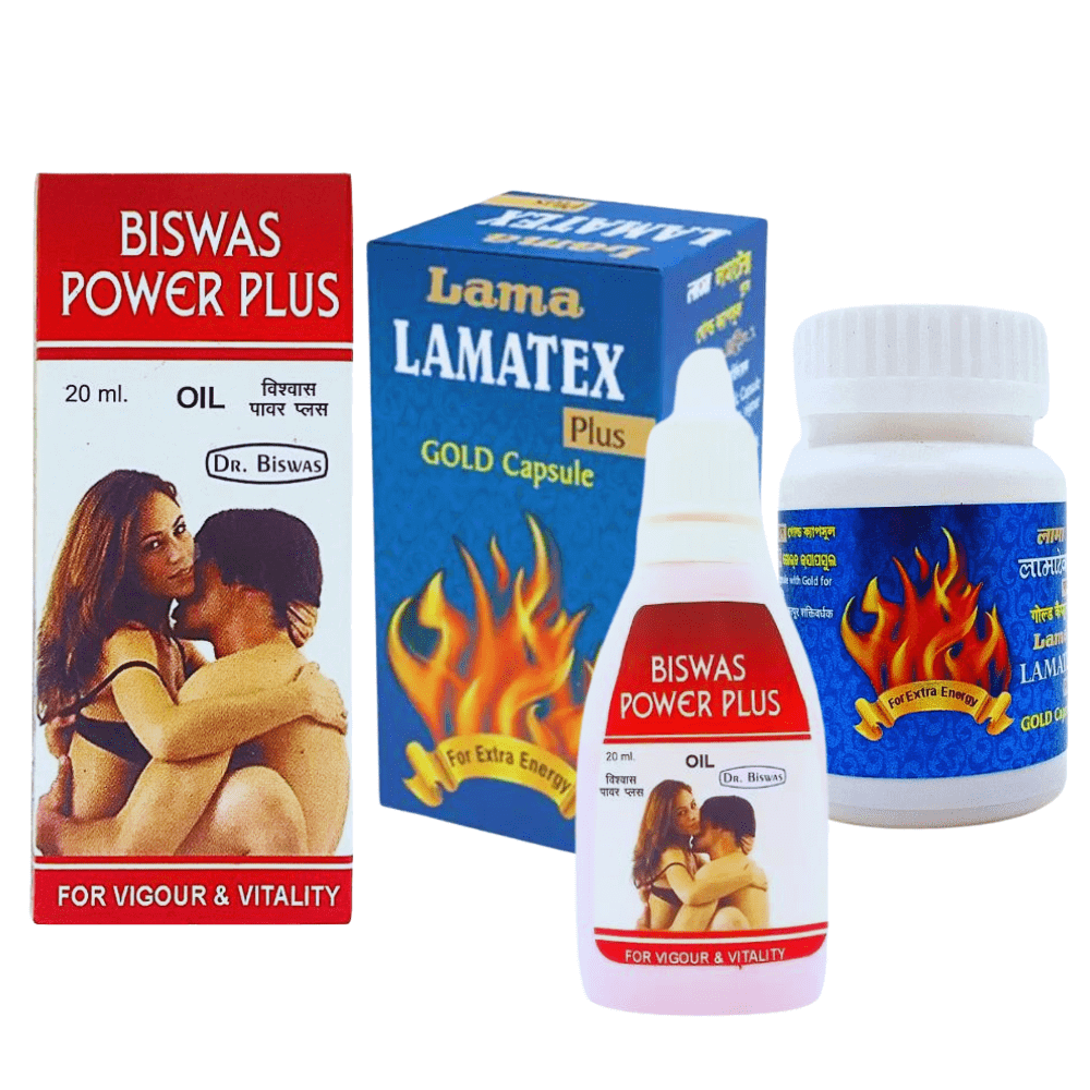 Ayurvedic Lamatex plus capsule & Power Plus Oil (Combo Pack) - HEALTH AIM PHARMACY