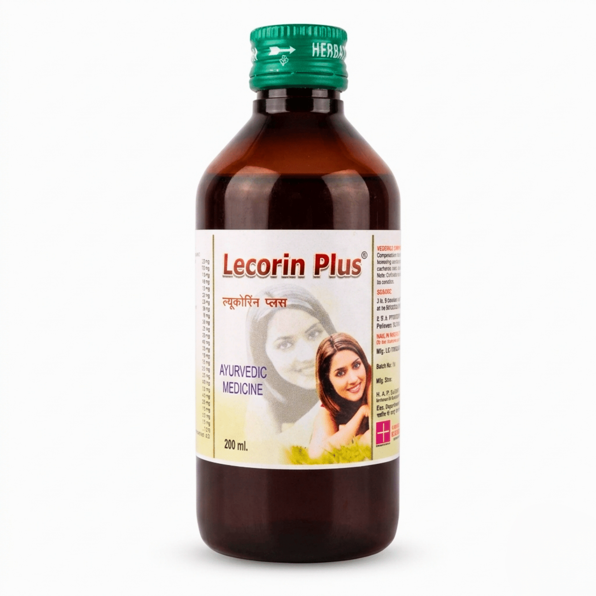 Ayurvedic Lecorin Plus Tonic + Health Aim Capsule | 200ml + 50Caps | Pack of 2 - HEALTH AIM PHARMACY