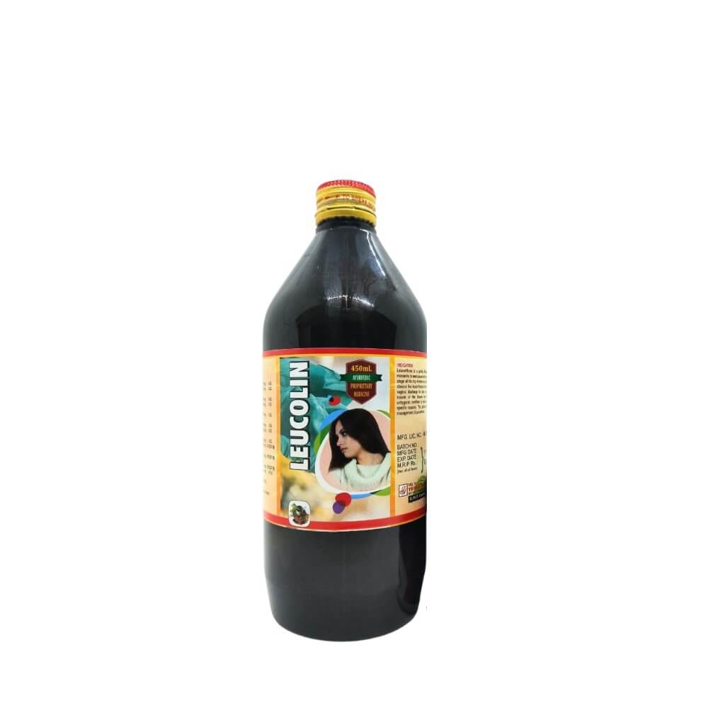 Ayurvedic Leucolin Syrup 450ml. ( pack of 3 ) - HEALTH AIM PHARMACY