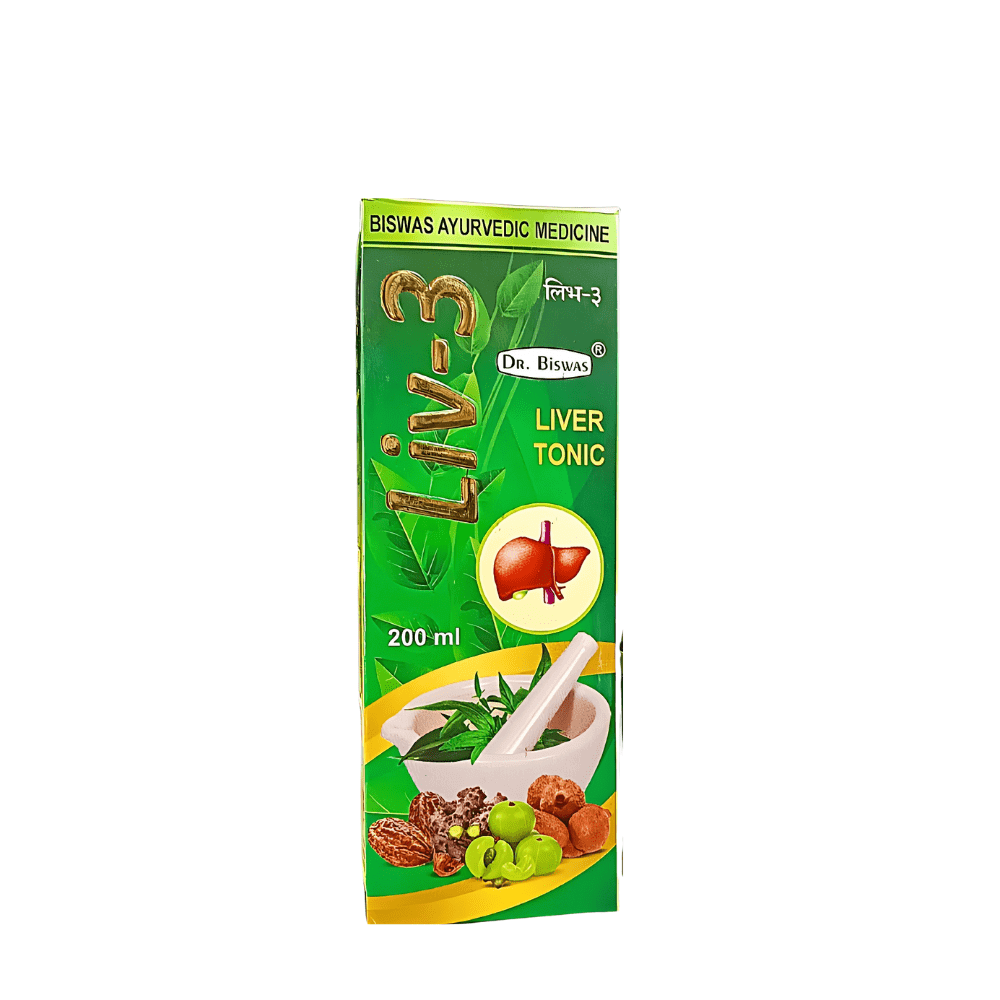 Ayurvedic Liv - 3 Liver Tonic 200ml. Pack Of 5 - HEALTH AIM PHARMACY