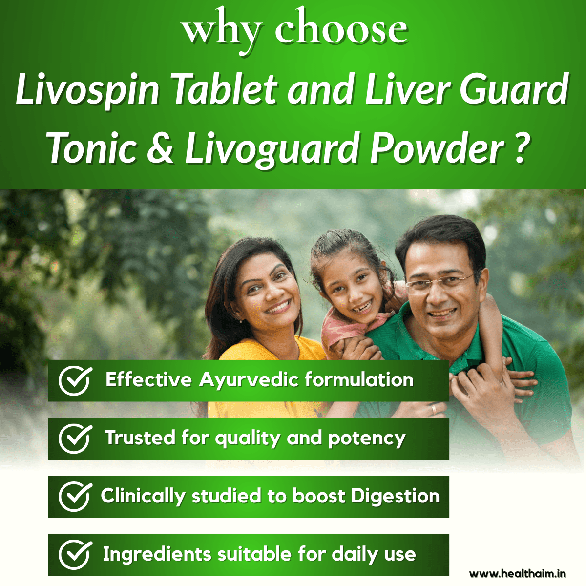 Ayurvedic Liver Care & Digestive Wellness Combo – Livospin Tablets + Liver Guard Tonic + Livoguard Powder | Supports Liver Health, Digestion & Detox - HEALTH AIM PHARMACY