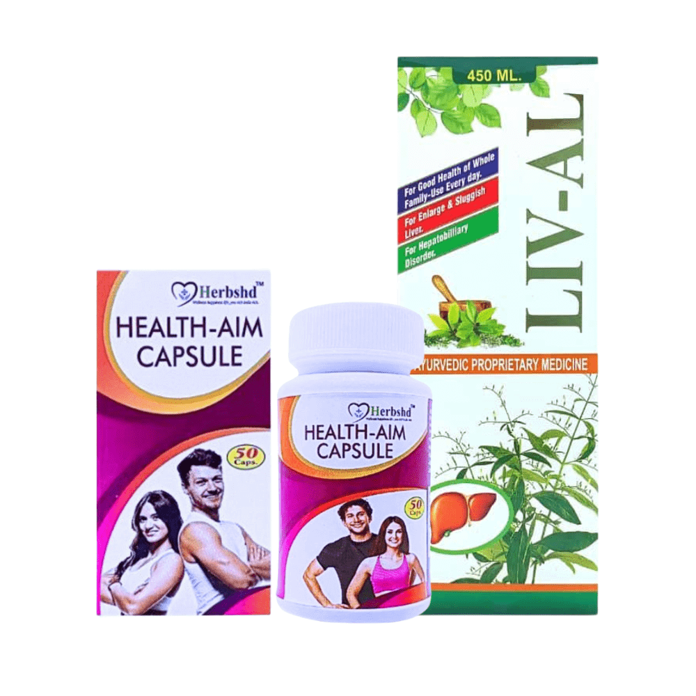 Ayurvedic Liver care LIV - AL Tonic & Health Aim Multivitamin capsule( combo ) - HEALTH AIM PHARMACY