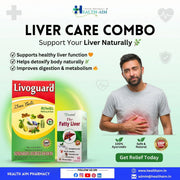 Ayurvedic Livoguard Liver Tonic + The Fatty Liver Capsule | 450ml + 30Cap | Combo Pack - HEALTH AIM PHARMACY