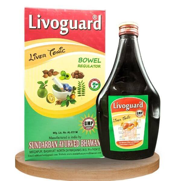 Ayurvedic Livoguard tonic 450ml. (pack of 2) - HEALTH AIM PHARMACY
